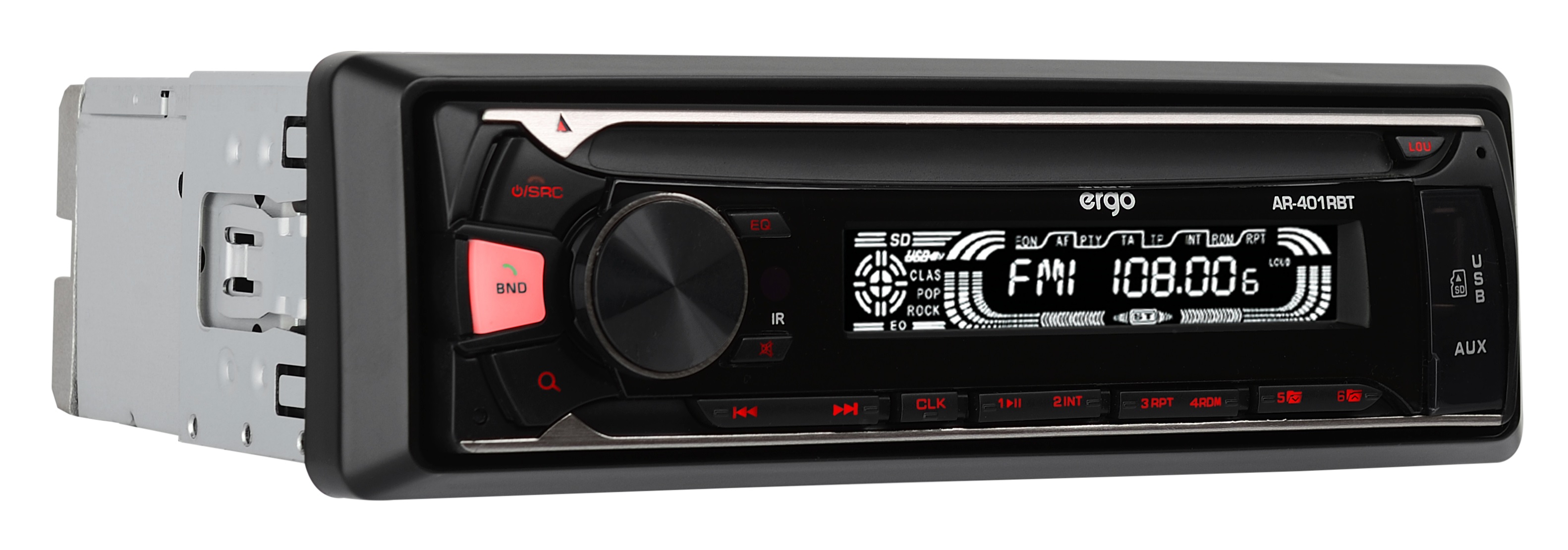 АвтоРесивер CD/MP3 ERGO AR-301RBT
