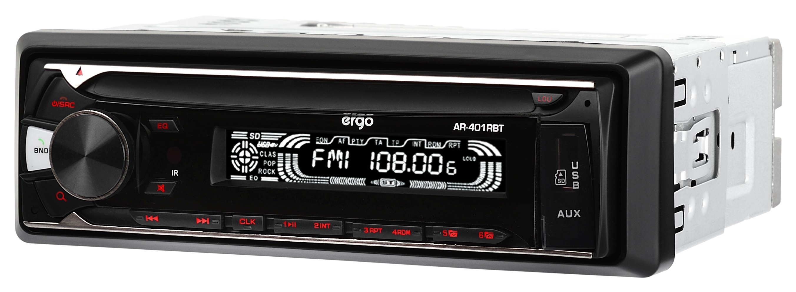 АвтоРесивер CD/MP3 ERGO AR-301RBT
